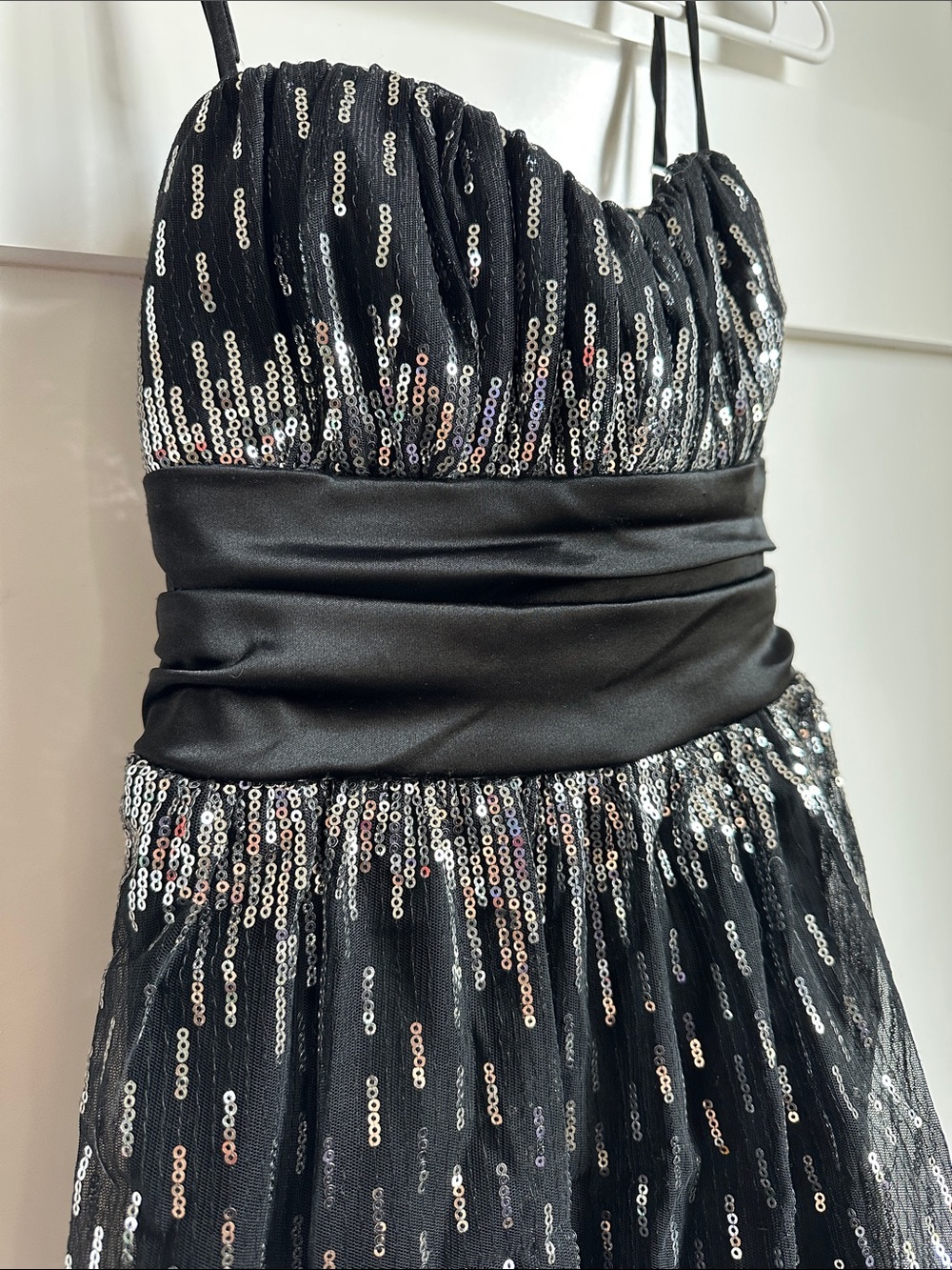 Speckless Back Dress with Sequins